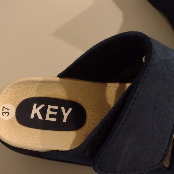 Blue Platform Sandals - Picture 3 of 4